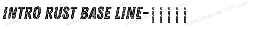 Intro Rust Base Line字体转换